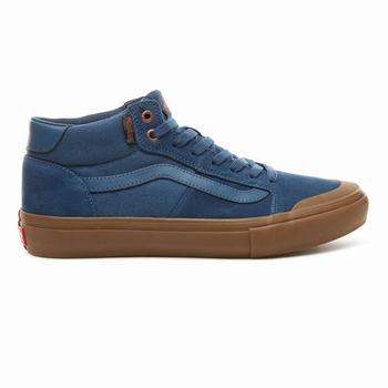 Panske Kotnikove Tenisky Vans Style 112 Mid Pro Maskacove Tmavo VA16KYWSP